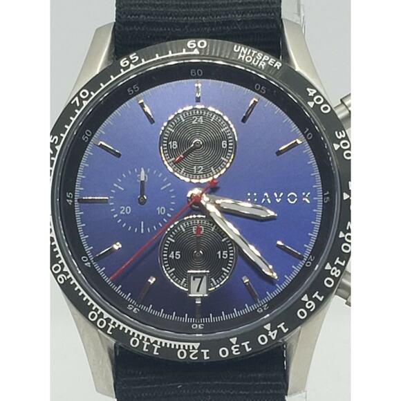 MENS Elliot Havok 42mm Blue Chronograph